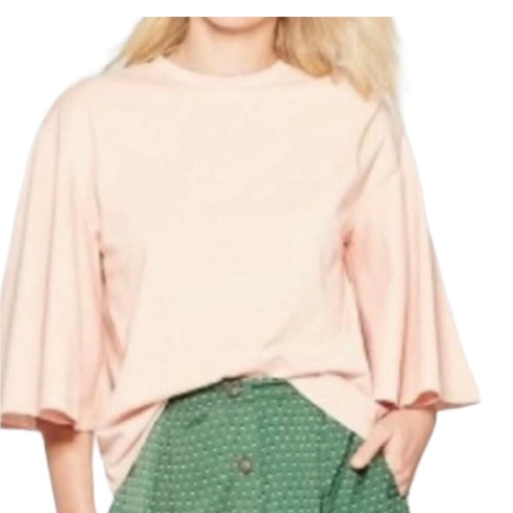 2 For $5 Sale Who What Wear Bell Sleeve Pink/Salmon  Top Large